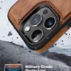 Magnetic Leather iPhone 16 Pro Case